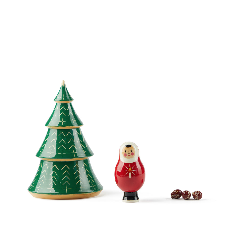 Girl & Spruce Tree Image 1