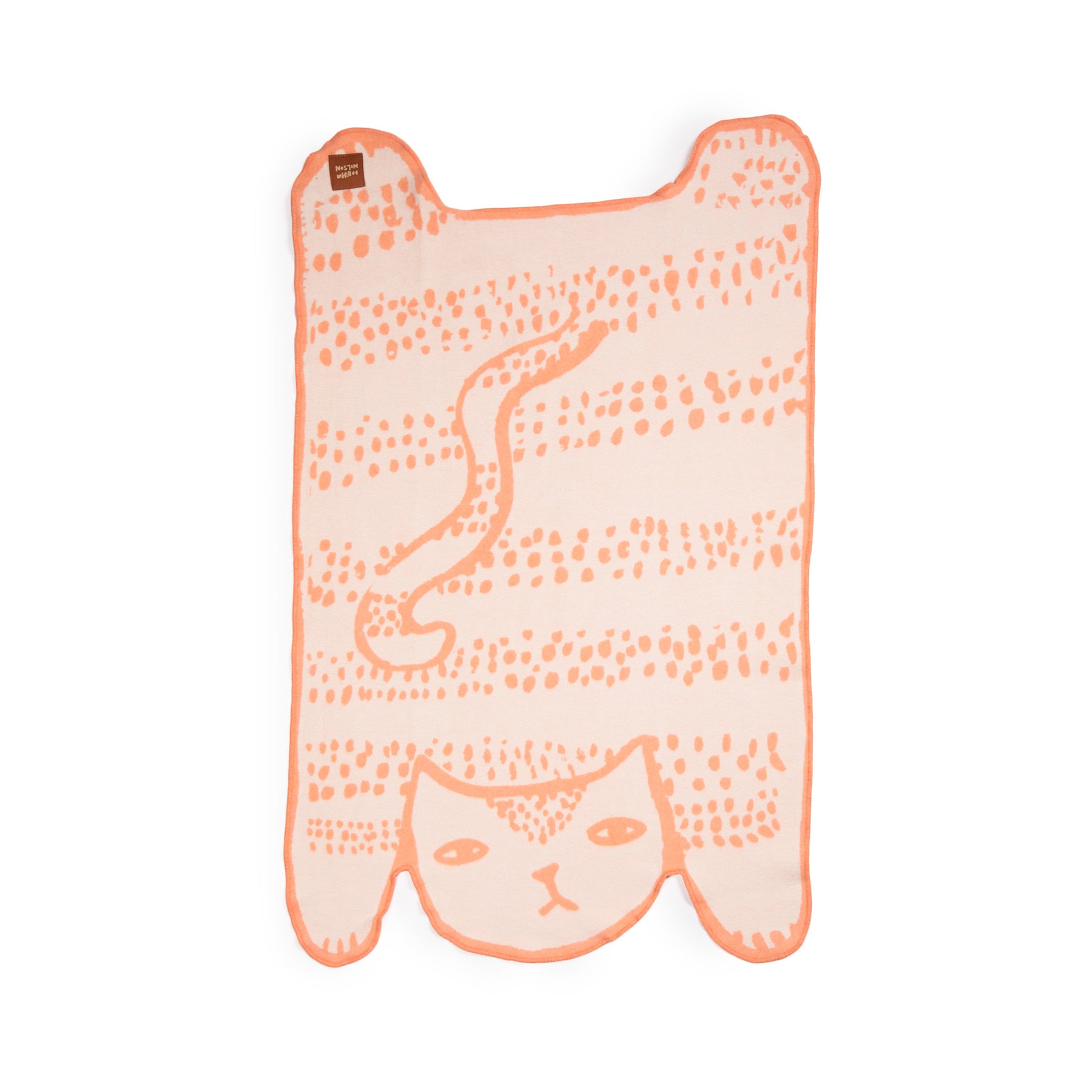 Cat Shaped Brushed Cotton Mini Blanket Zoom Image 1