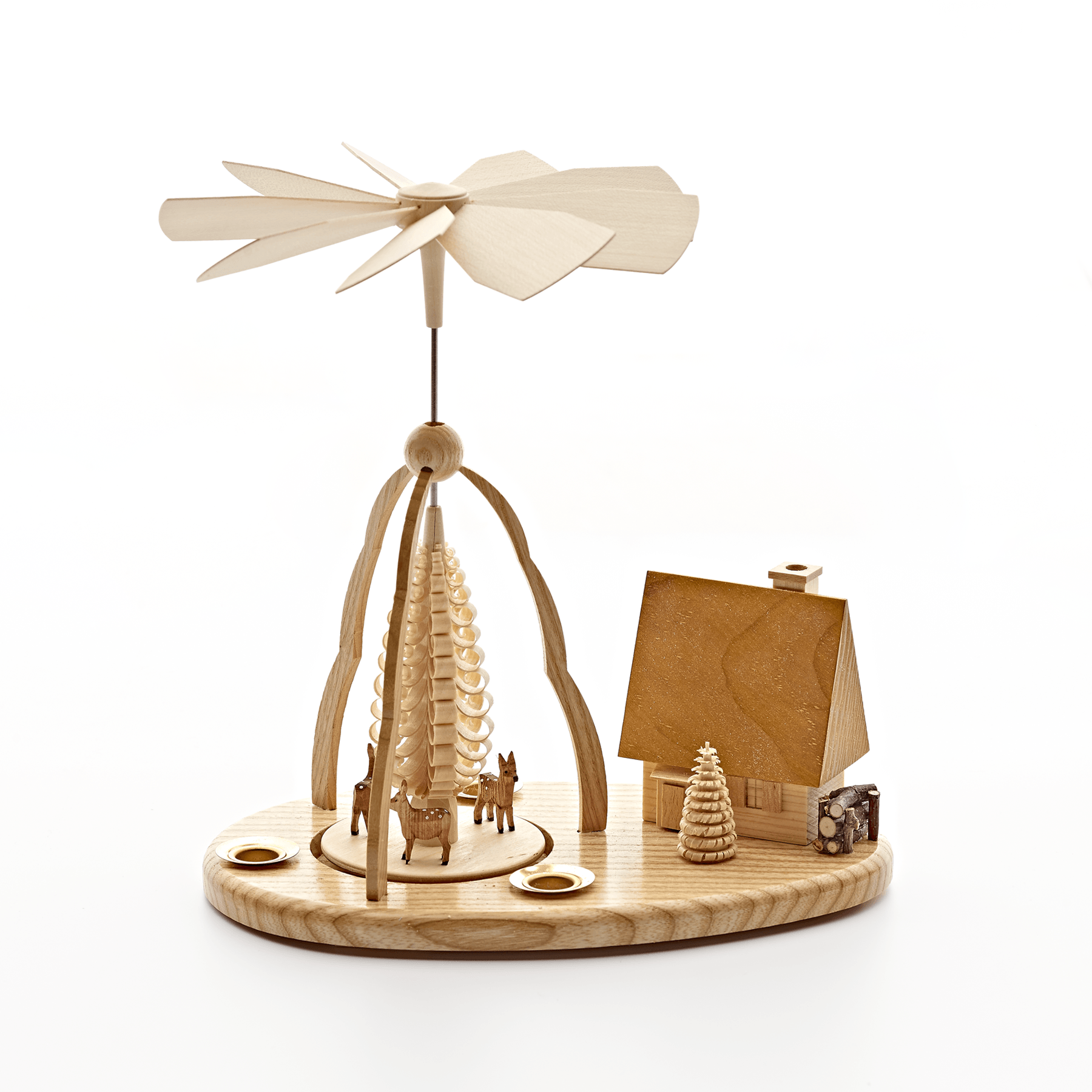 Deer and Cabin Pyramid Zoom Image 1