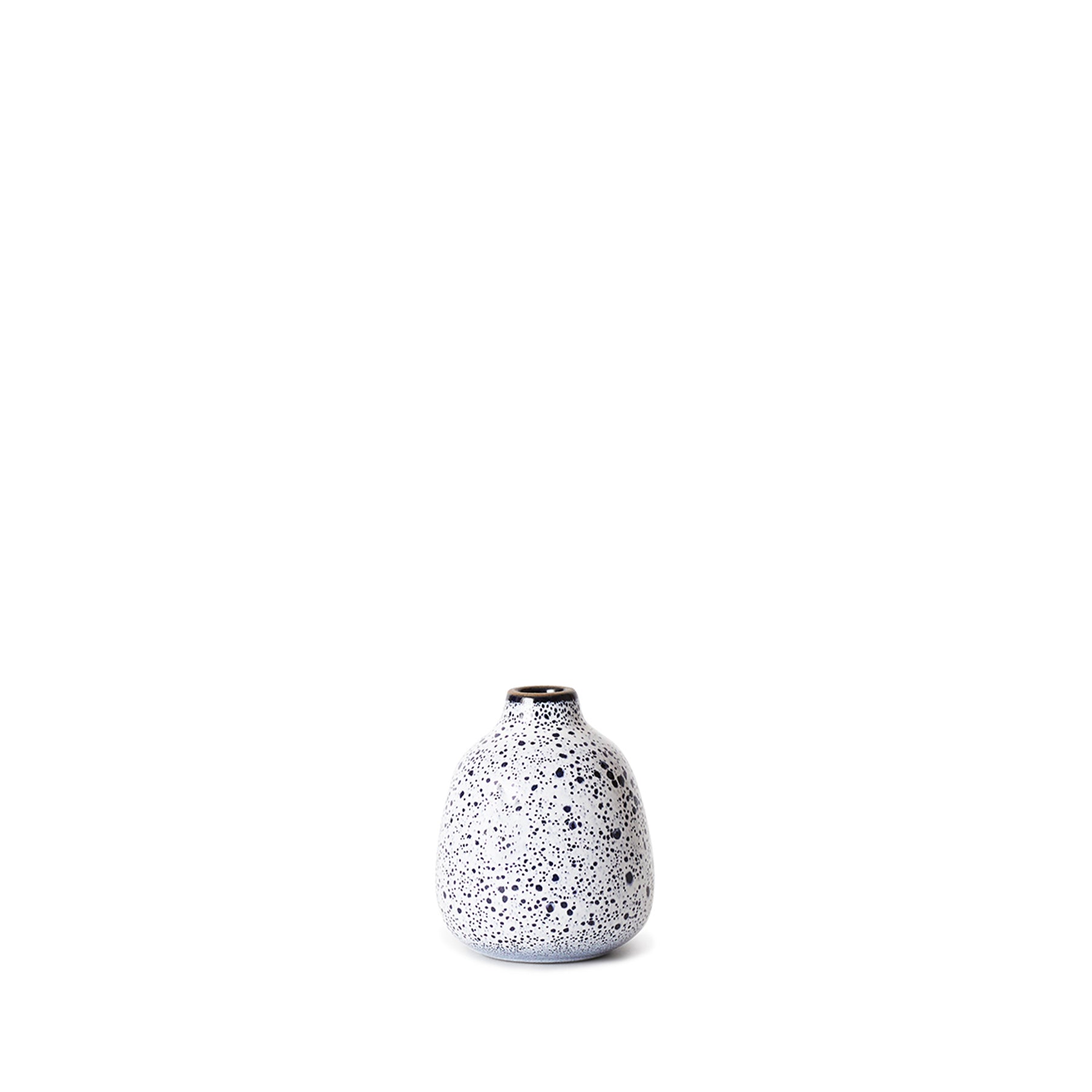 Buddy Vase in Opaque White and Midnight Zoom Image 1
