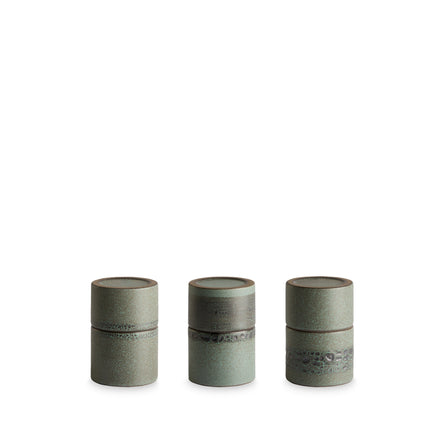 Matchstick Holder in Shell and Hematite