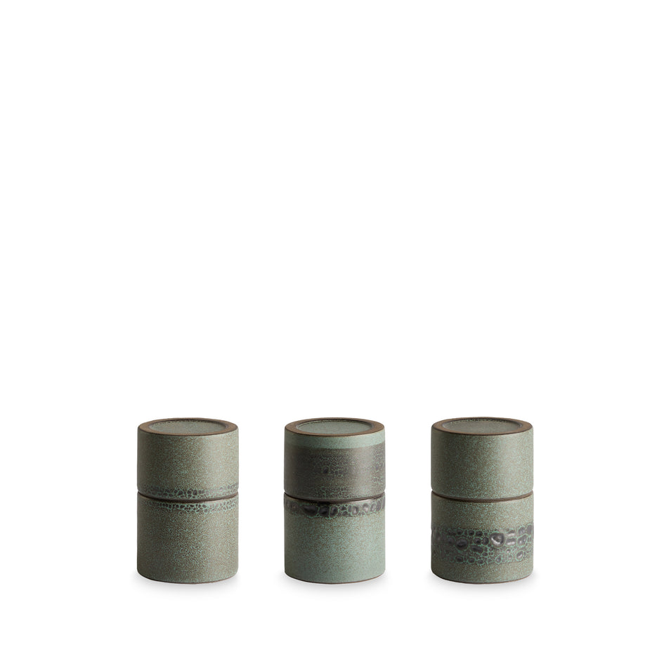 Matchstick Holder in Shell and Hematite Image 1