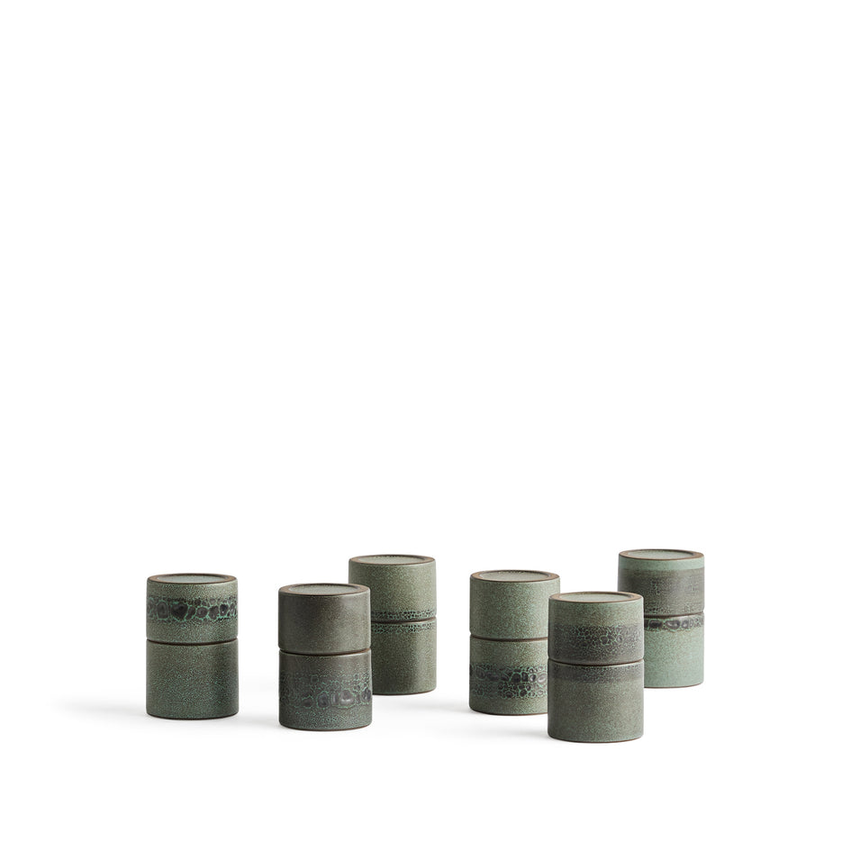 Matchstick Holder in Shell and Hematite Image 2