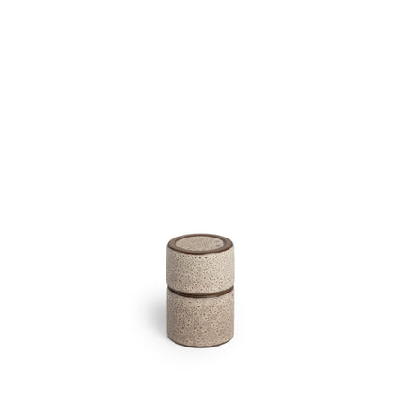 Matchstick Holder in Vanilla Bean and Matte Brown