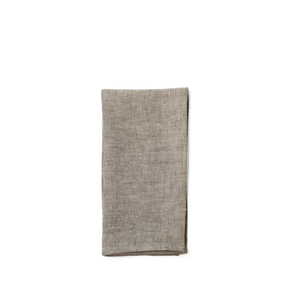 Linen Hopsack Napkins in Moro Brown (Set of 2) Image 1