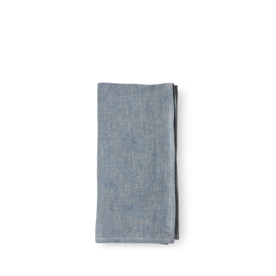Hopsack Napkins in Indigo Blue (Set of 2) Image 1
