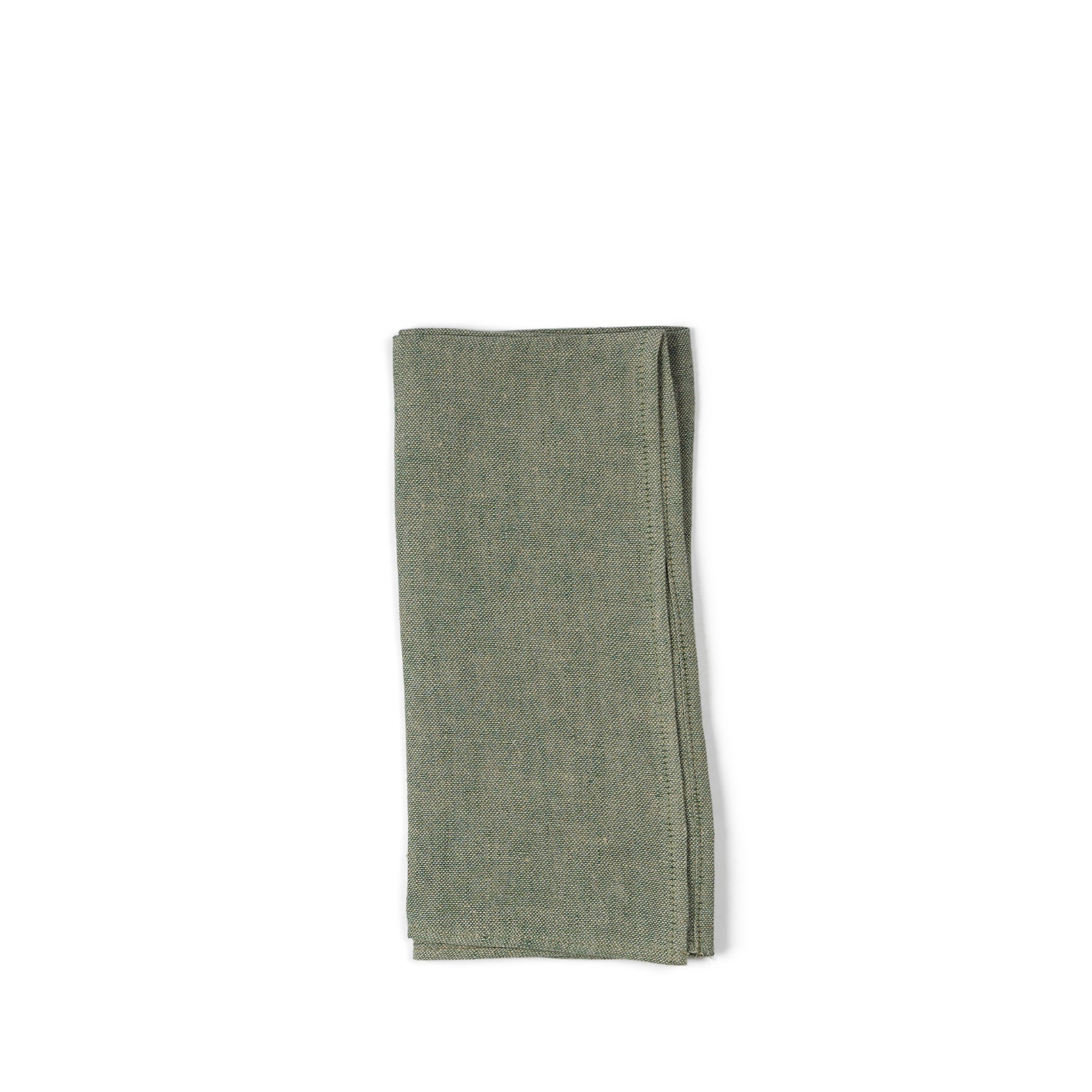 Hopsack Napkins in Slate Green (Set of 2) Zoom Image 1