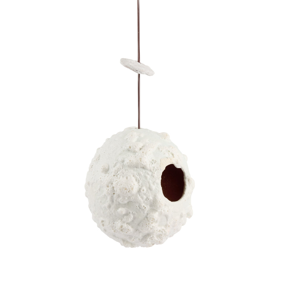 Ceramic Birdhouse in White Image 1