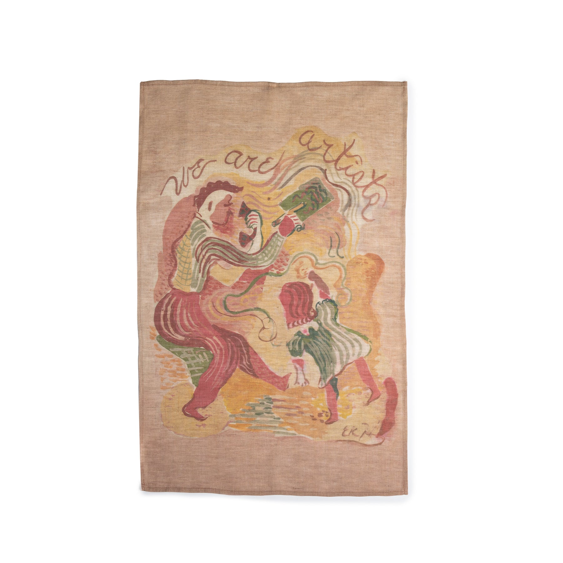 We Are Artists Linen Tea Towel Zoom Image 1