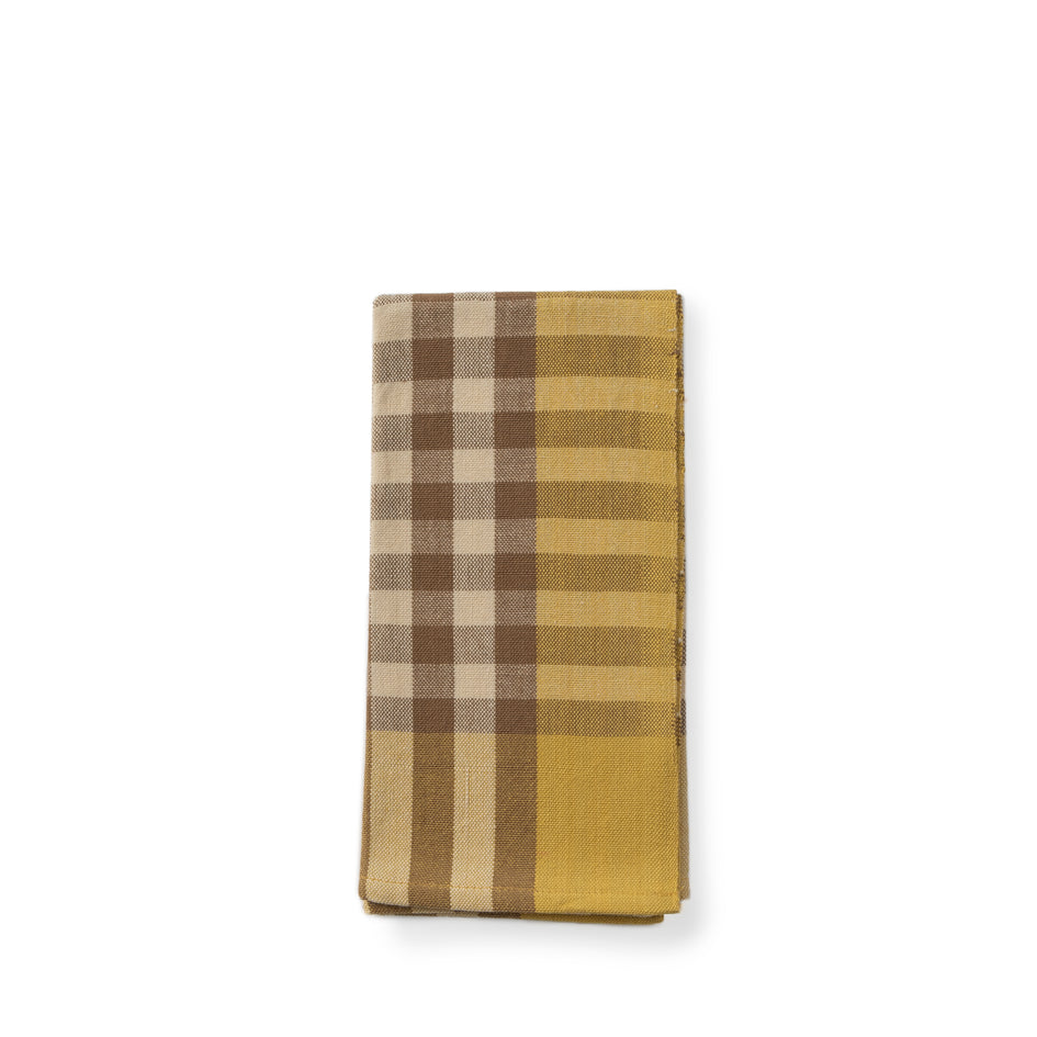 Grid Napkin in Mustard (Set of 2) Image 1