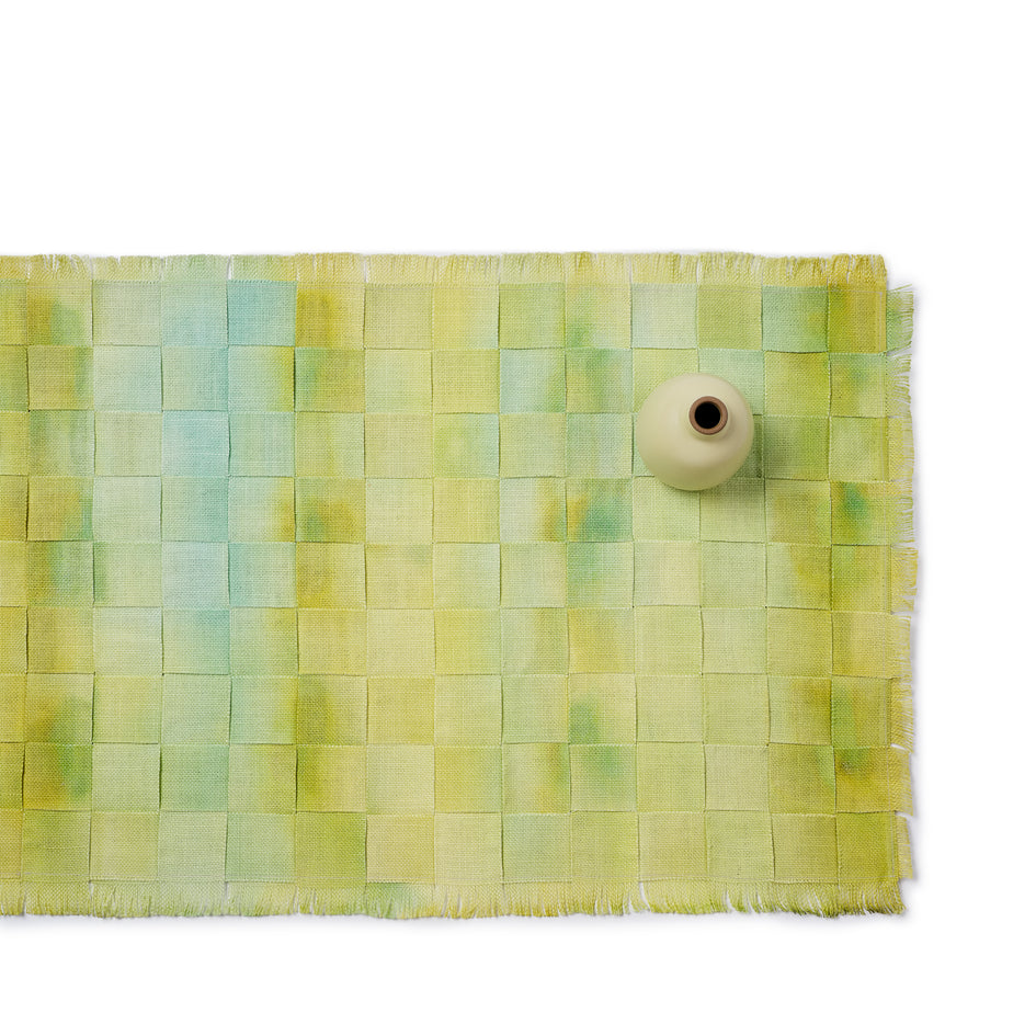 Hand Painted and Woven Runner Image 1