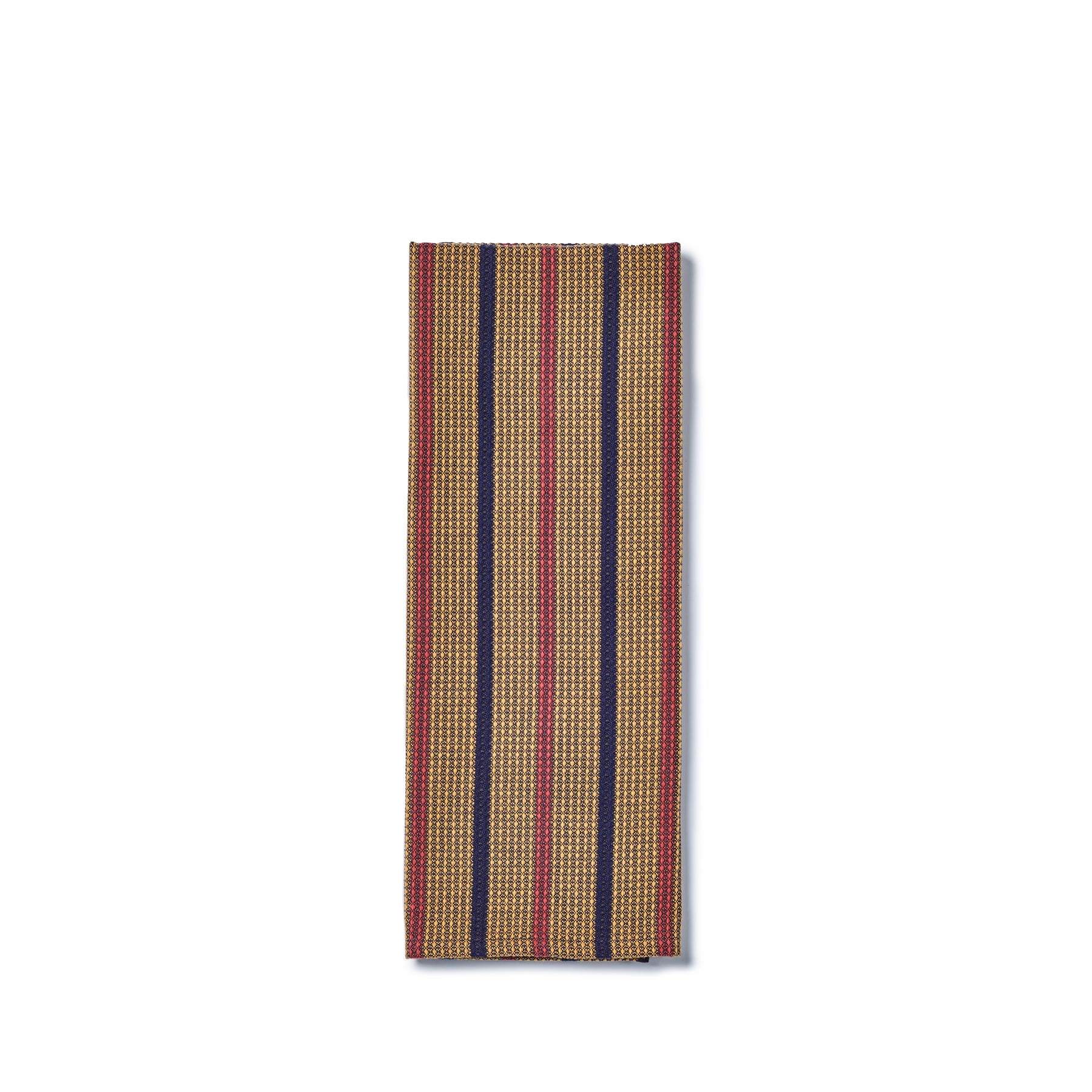 Slate Cotton Waffle Weave Tea Towel in Ochre Zoom Image 1
