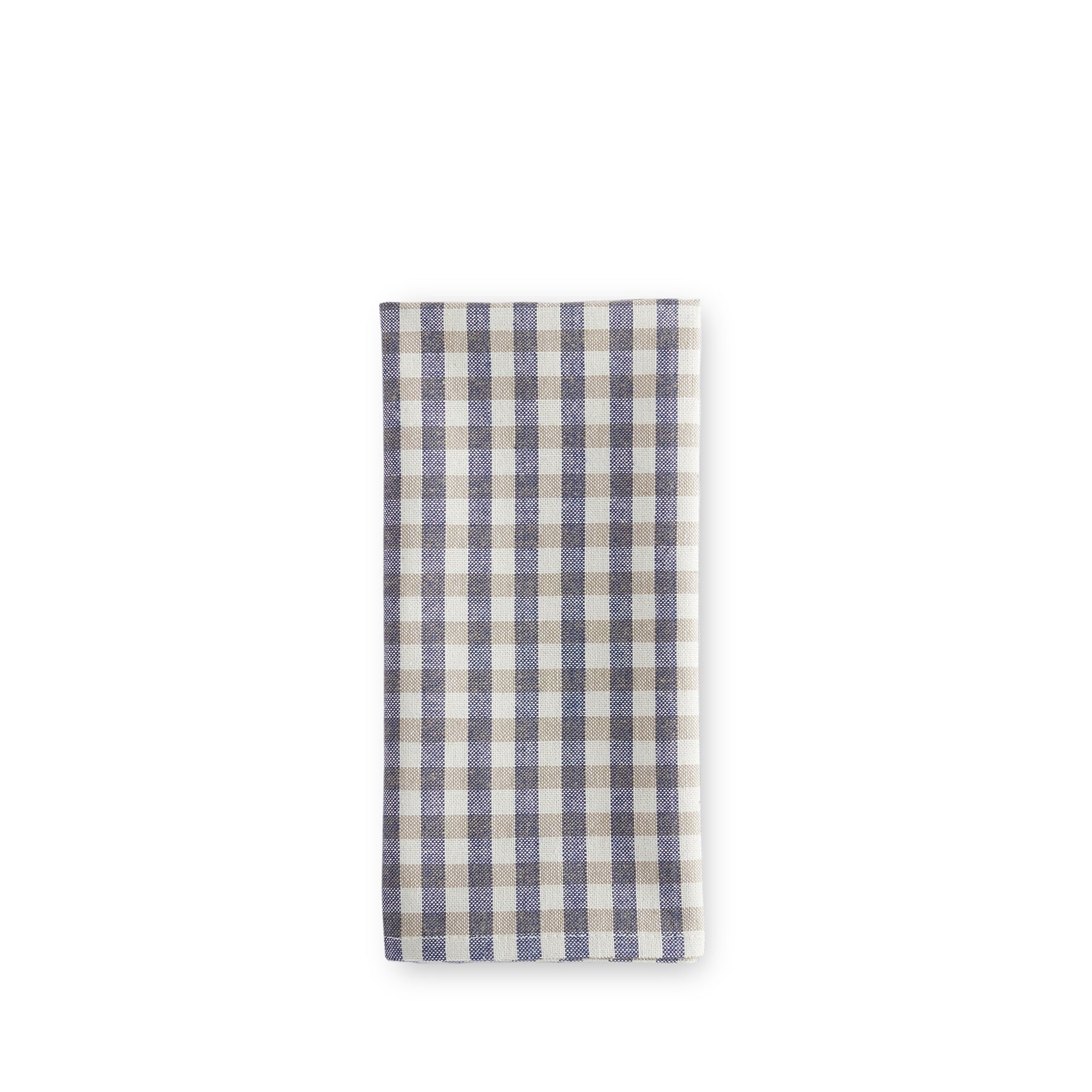 Set of 4 Gingham Napkins in Blue/Sage Zoom Image 1