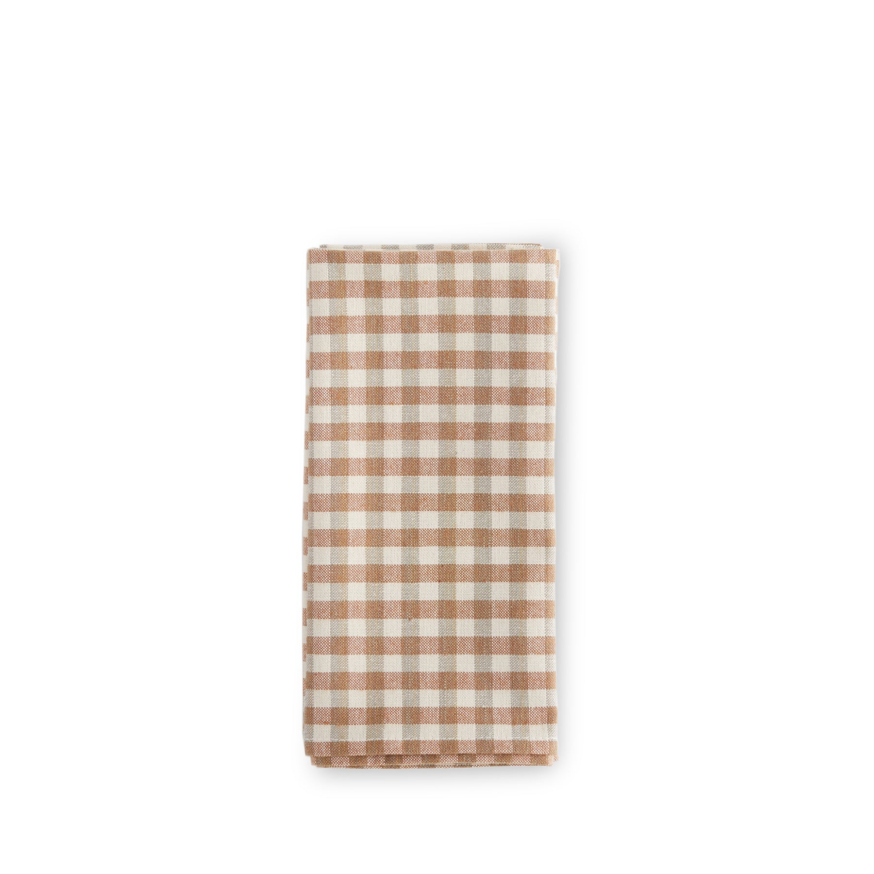 Gingham Napkins in Cafe/Sage (Set of 4) Zoom Image 1