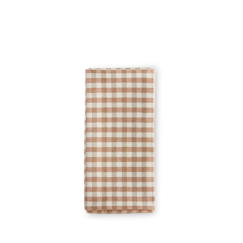 Gingham Napkins in Cafe/Sage (Set of 4) Image 1