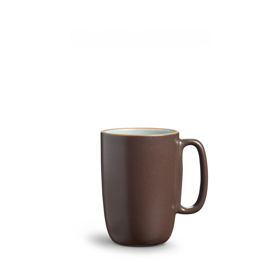 Large Mug in Aqua Chocolate Brown Image 1