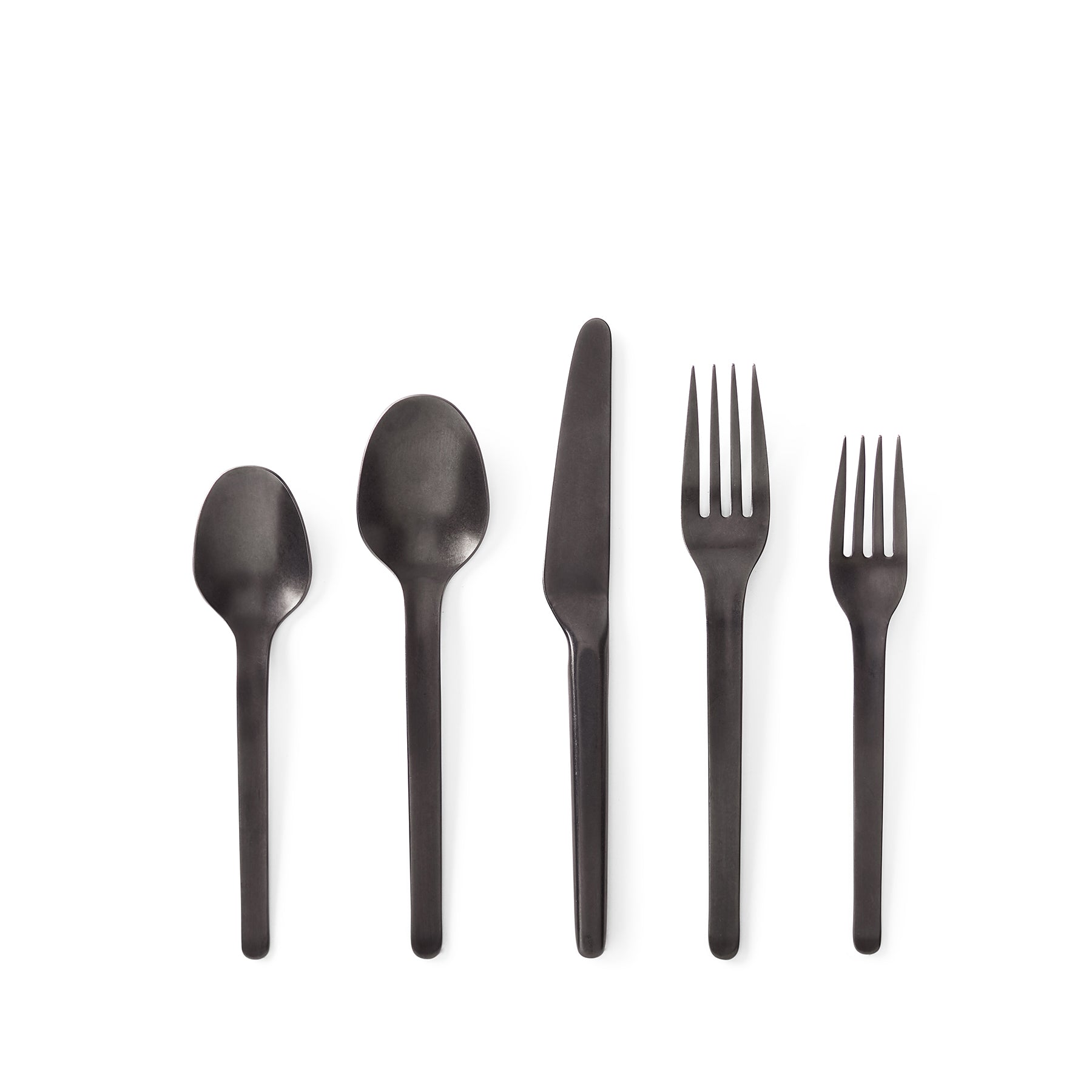 Muir Flatware in Onyx (5 Piece Setting) Zoom Image 1