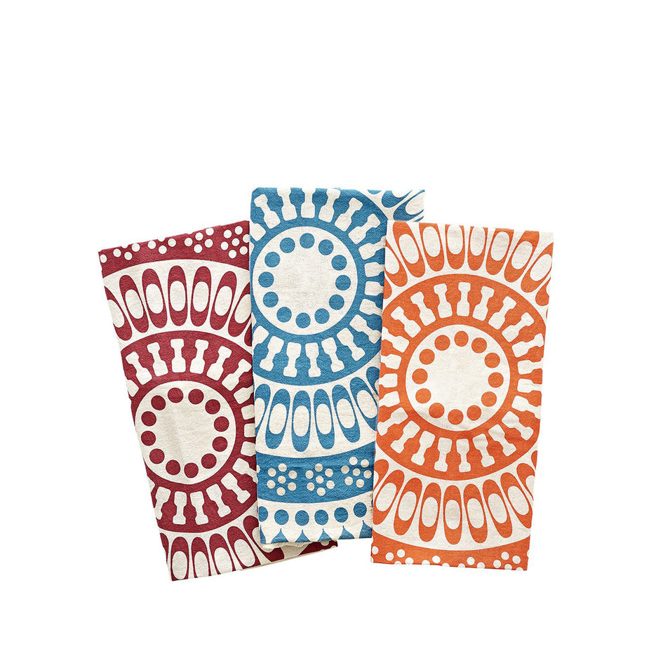 Flour Sack Tea Towels in Multi (Set of 3) Image 1