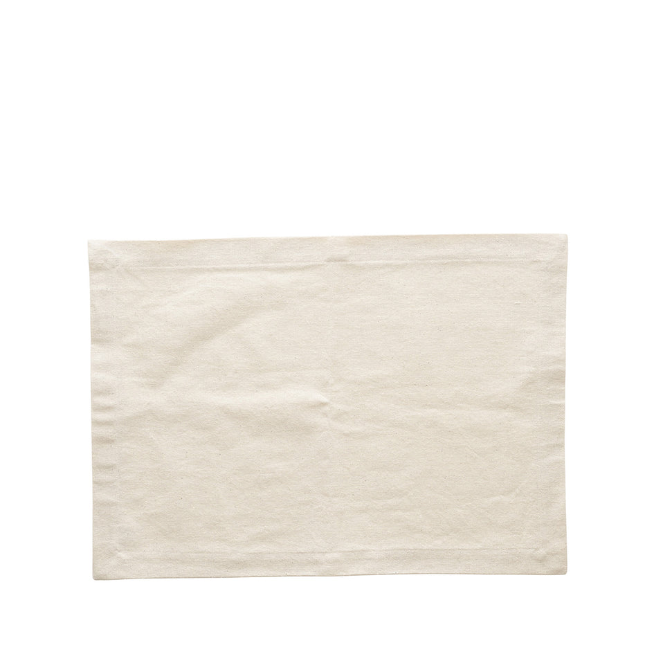 Organic Cotton Placemat in Cream Image 1