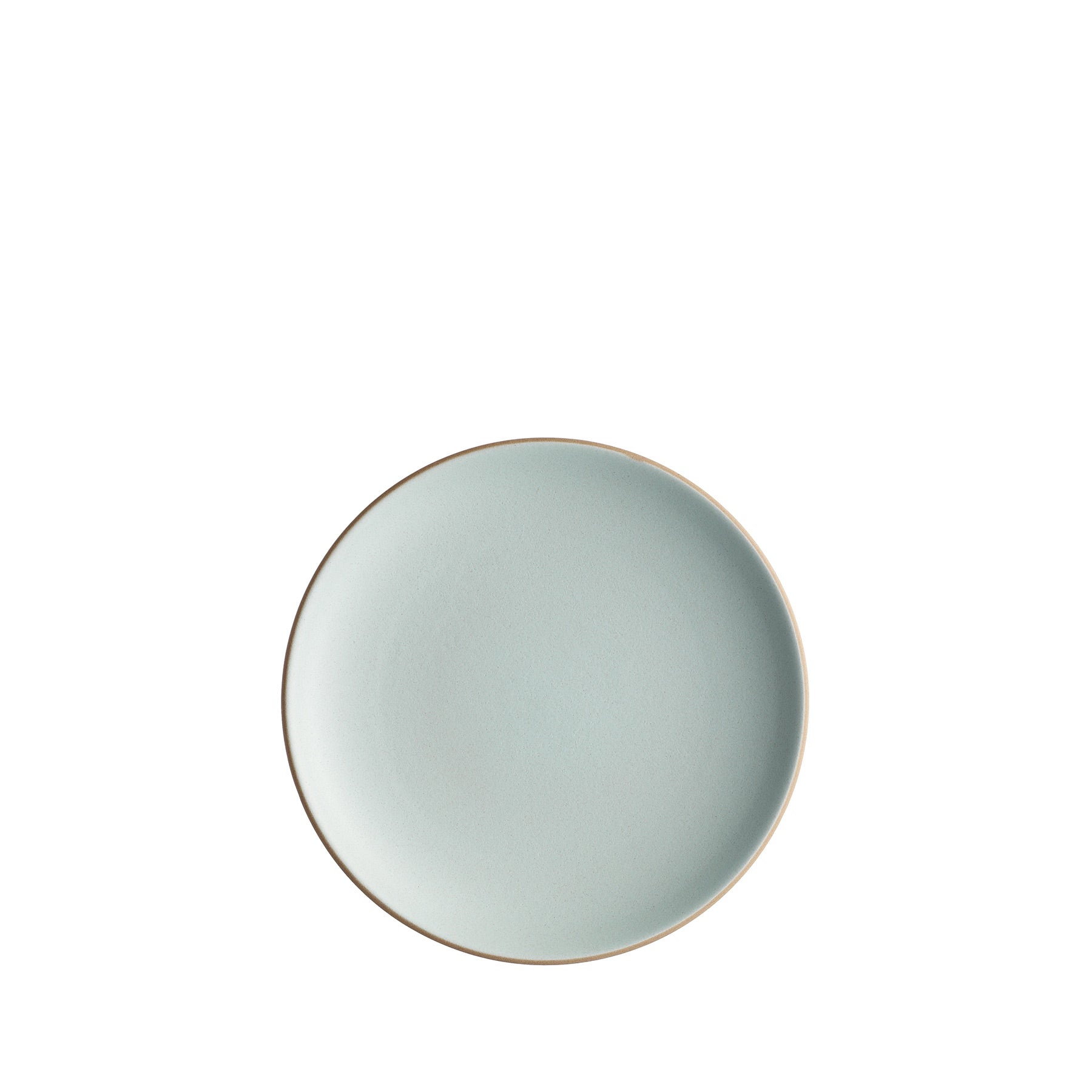 Coupe Salad Plate in Aqua Chocolate Brown Zoom Image 1