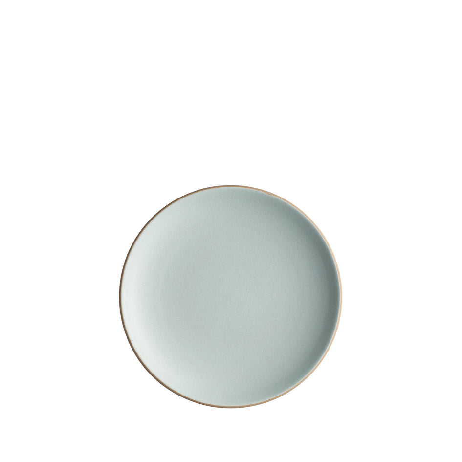 Coupe Salad Plate in Aqua Chocolate Brown Image 1