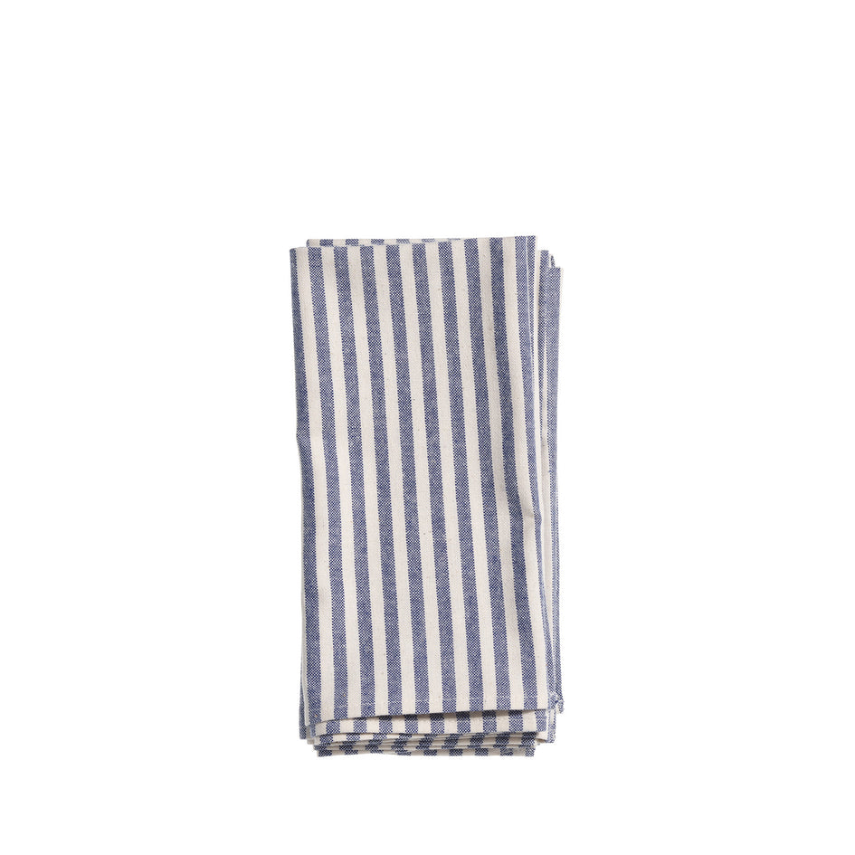 Organic Cotton Ticking Stripe Napkins (Set of 4) Image 1