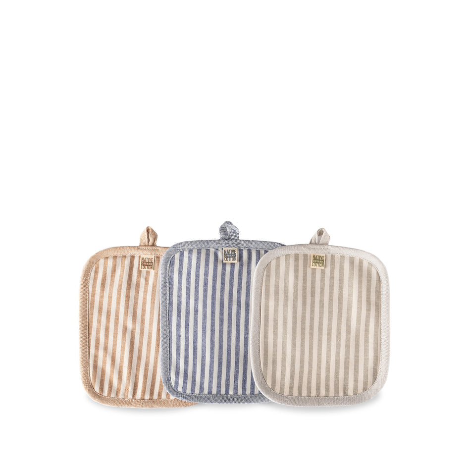 Organic Cotton Ticking Stripe Potholder Image 2