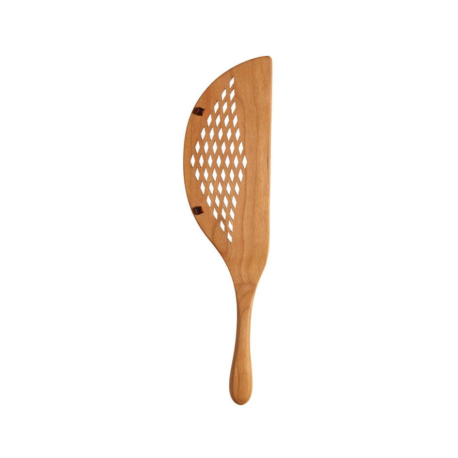 Cherry Wood Pot Strainer Image 1
